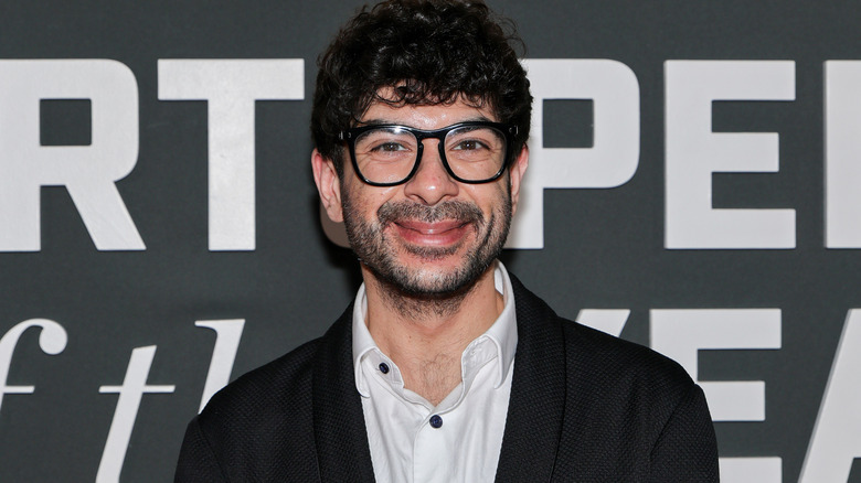 Tony Khan on the red carpet