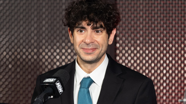 Tony Khan smiling