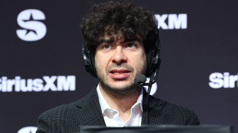 Tony Khan on the headset