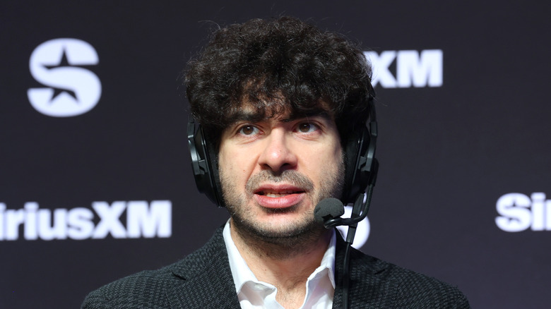 Tony Khan looking stressed