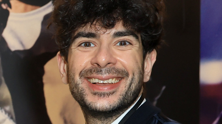 Tony Khan smiling