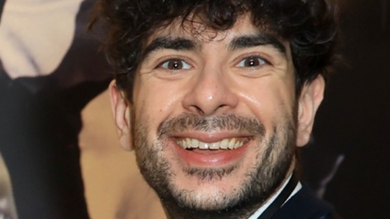 AEW CEO Tony Khan smiling