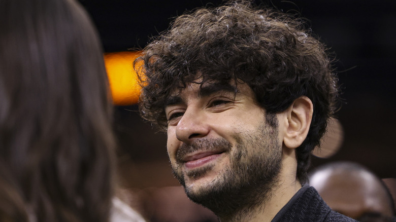 Tony Khan smiling