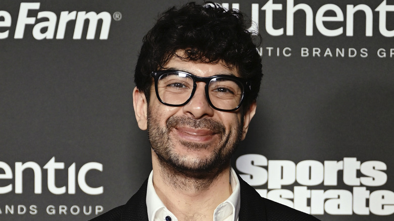 Tony Khan enjoying a Sports Illustrated event