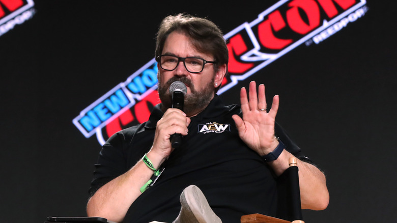 Tony Schiavone politely asking that you talk to the hand