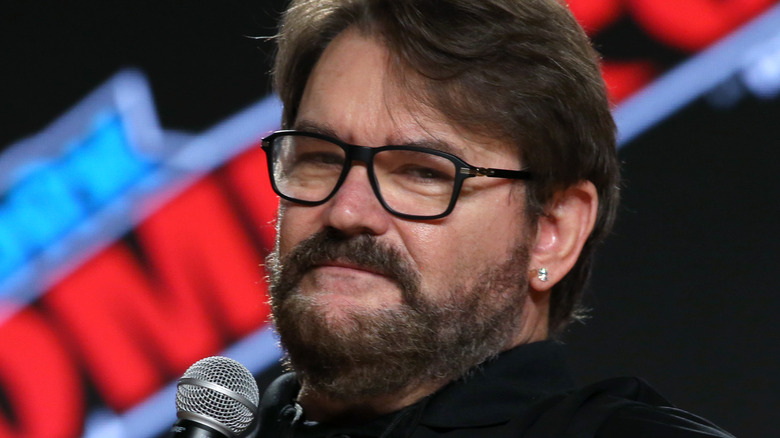 Tony Schiavone with Microphone