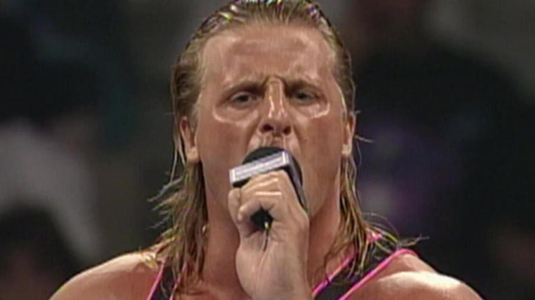 Owen Hart on the mic
