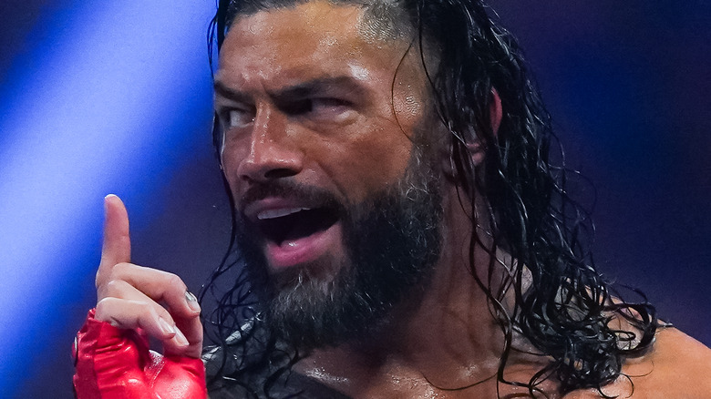Roman Reigns pointing