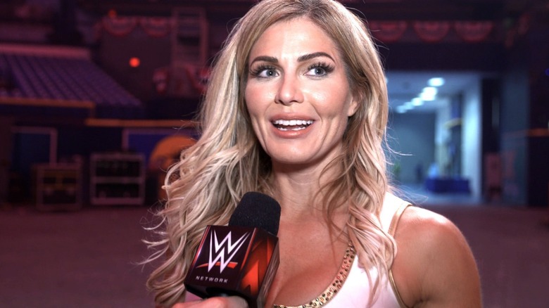 Torrie Wilson during an interview with WWE Network Exclusive, January, 2021.