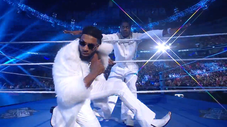 Trick Williams enters with Lil Yachty