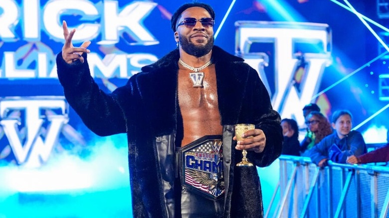 Trick Williams makes his entrance on WWE SmackDown