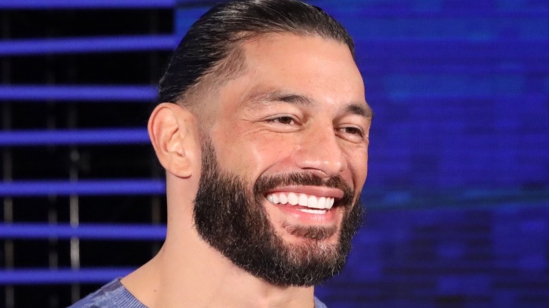 Roman Reigns smiling