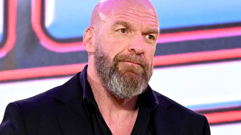 triple h speaking at press conference