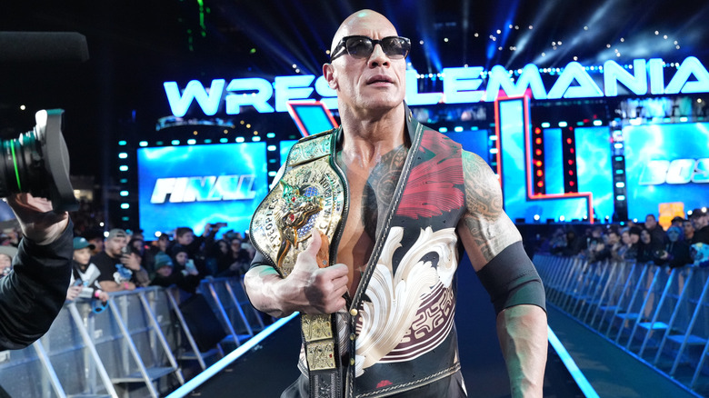 The Rock at WrestleMania