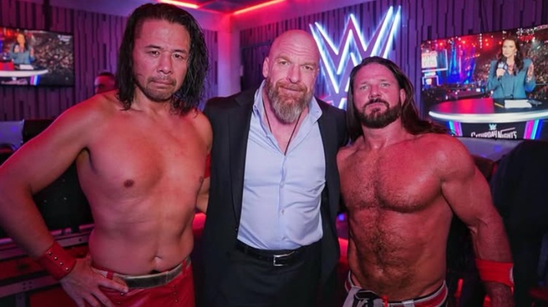 Shinsuke Nakamura, Triple H, and AJ Styles