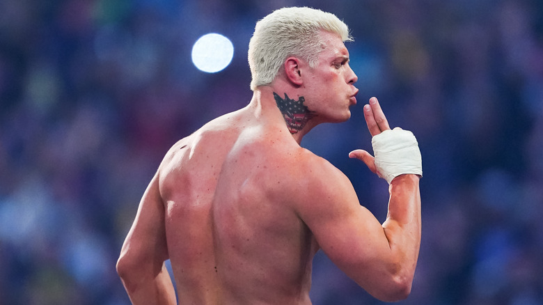Cody Rhodes celebrating