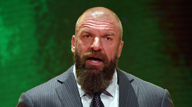 Triple H, learning that Joel Embiid may not be in Philadelphia much longer