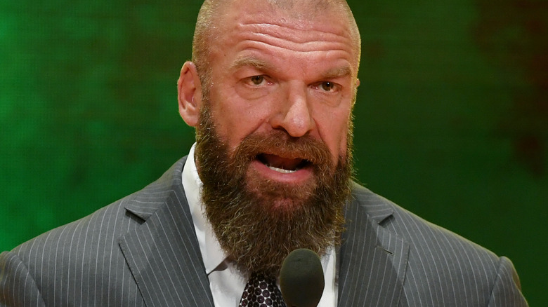 Triple H speaking