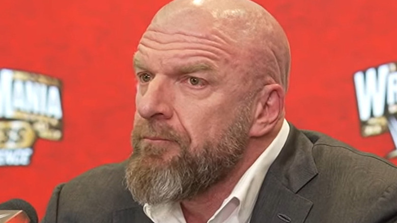 Paul "Triple H" Levesque, WrestleMania press conference