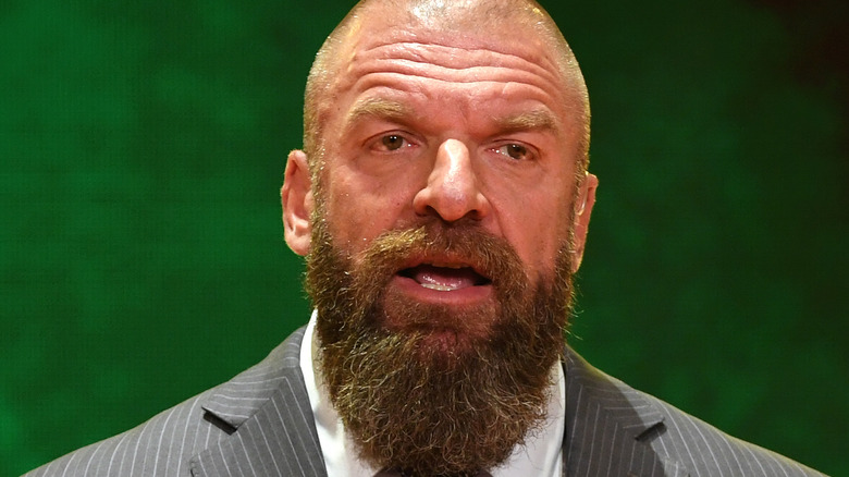 Triple H talking