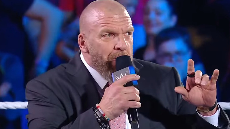 Triple H kicking off SmackDown