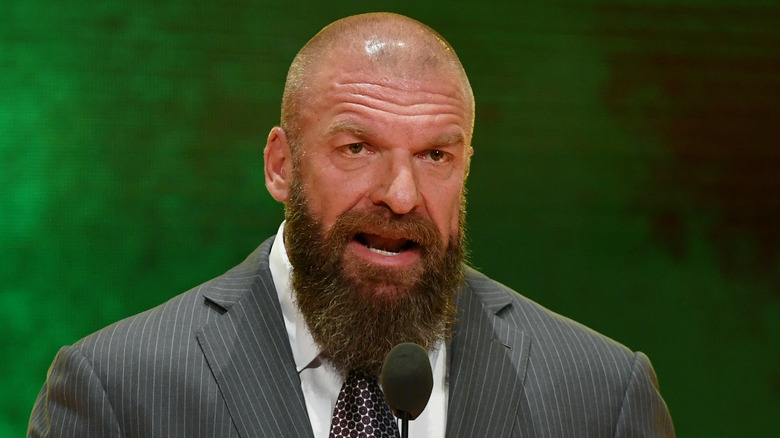 Triple H speaking