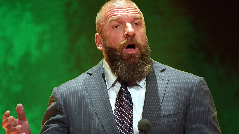 Triple H speaking