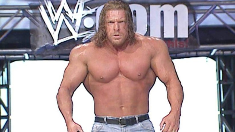 Triple H on WWE Raw in 2002