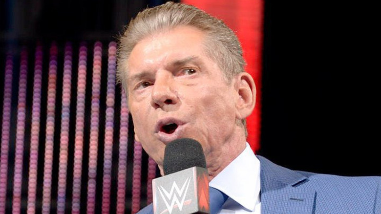 Vince McMahon cuts a promo