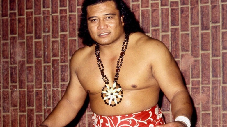 "High Chief" Peter Maivia during a promotional shoot.