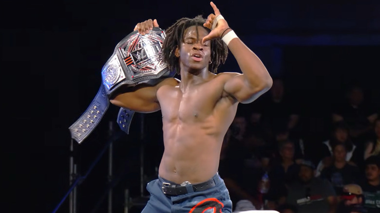 Cappuccino Jones holding his title