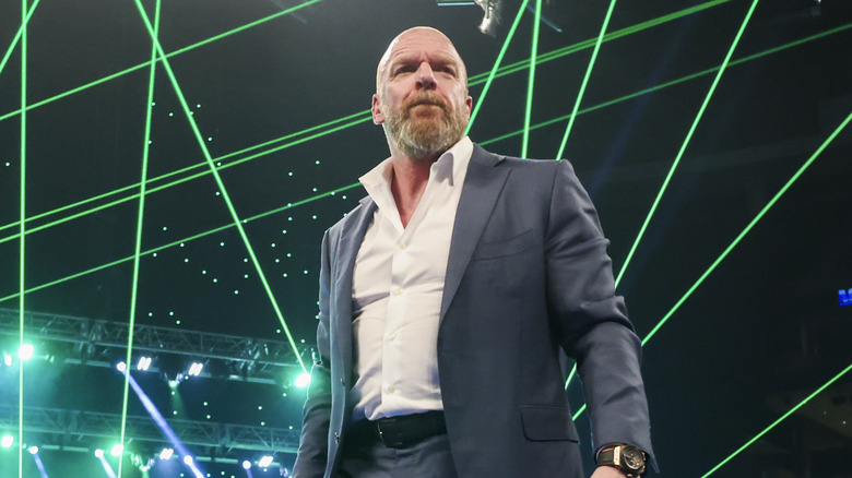 Triple H at a laser show