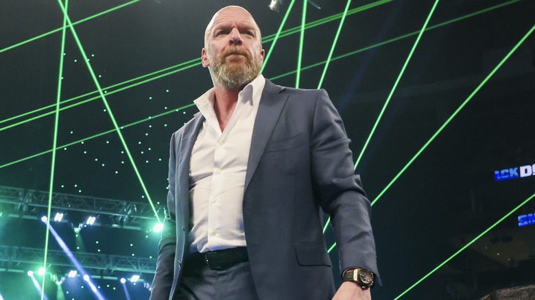 Triple H at a laser show