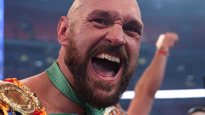 Tyson Fury yelling