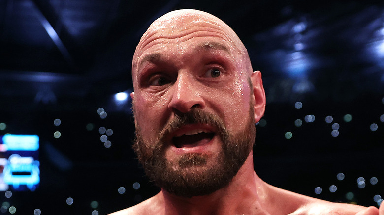 Tyson Fury In A Boxing Ring