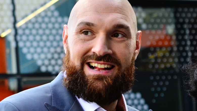 Tyson Fury smiling