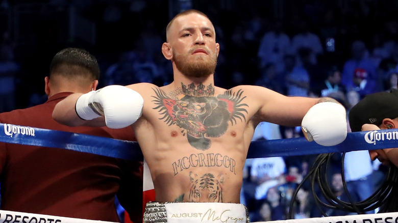 Conor McGregor in the boxing ring