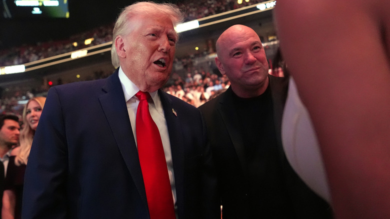 Donald Trump and Dana White at UFC 327