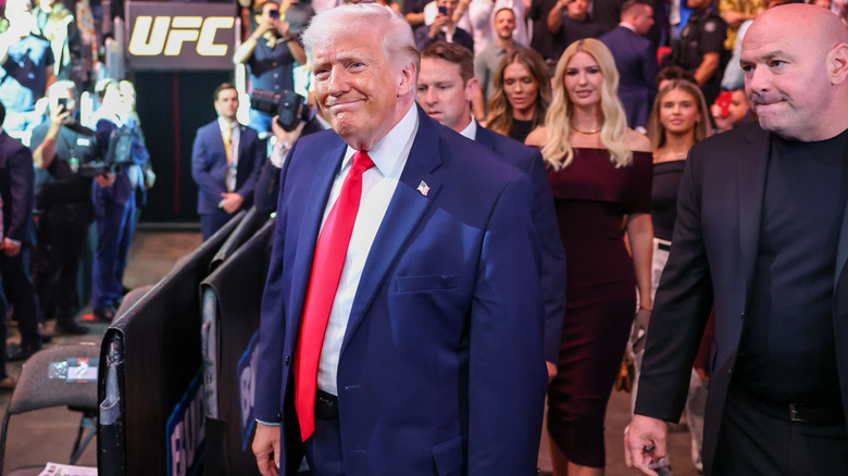 President Donald Trump at UFC with Dana White
