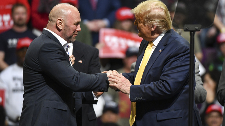 Dana White and Donald Trump