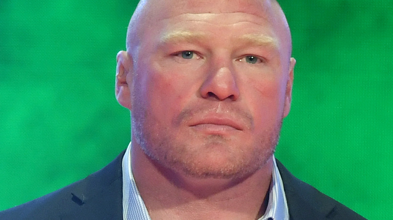 Brock Lesnar stare conference
