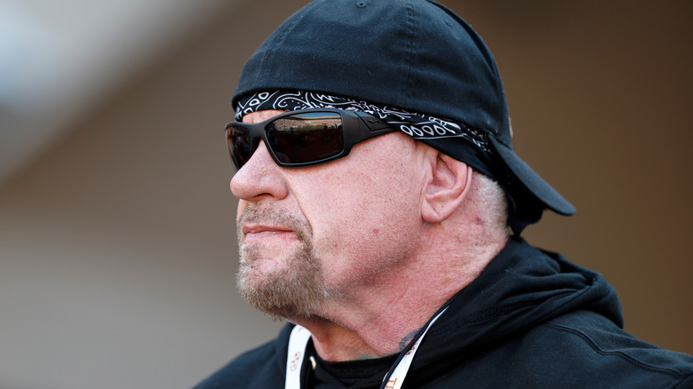 The Undertaker attends the game between the Texas Longhorns and the Florida Gators