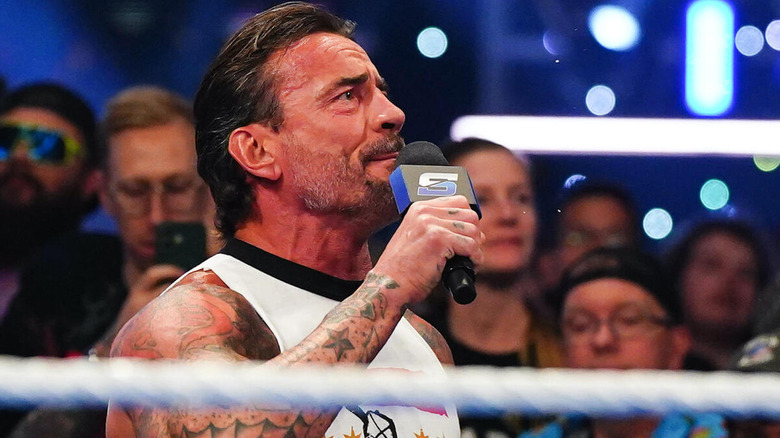 CM Punk with a mic
