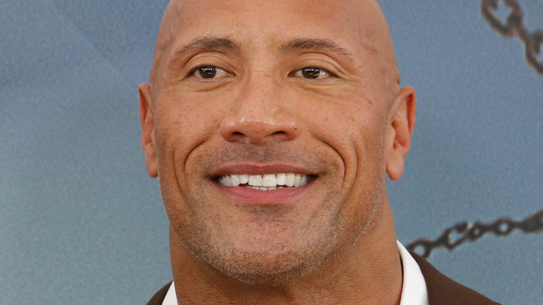 Dwayne Johnson smiling