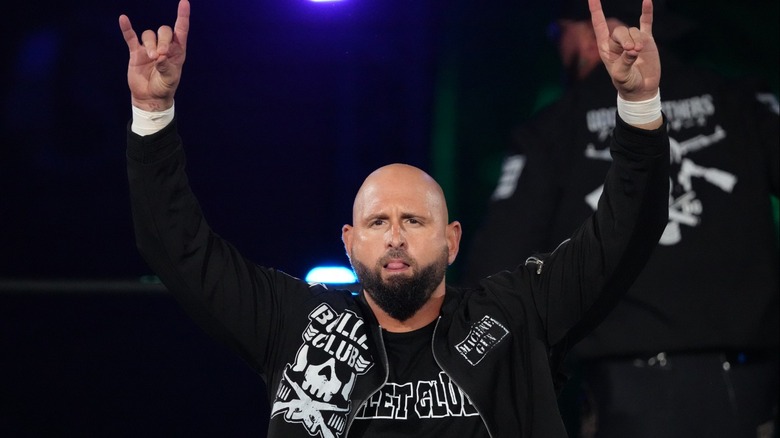 Karl Anderson throws up the Two Sweet