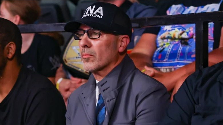 TNA President Carlos Silva looks on during a match.