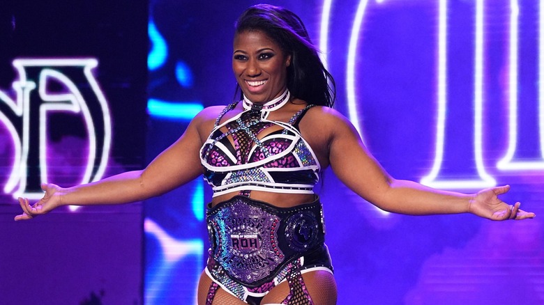 Athena Poses During Her ROH Entrance