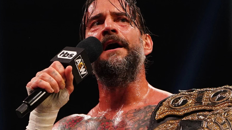 CM Punk with microphone