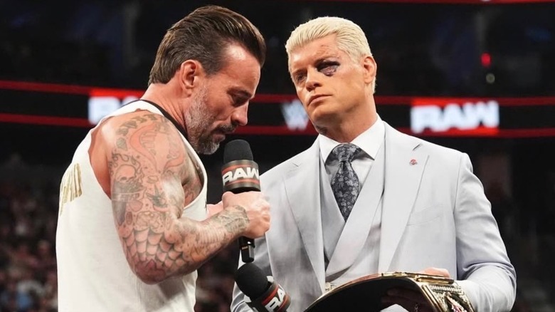 CM Punk and Cody Rhodes on 