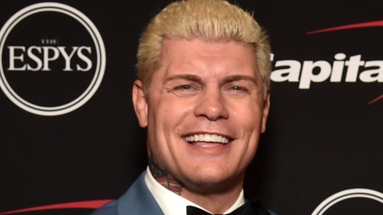 Cody Rhodes smiling and rocking the bowtie